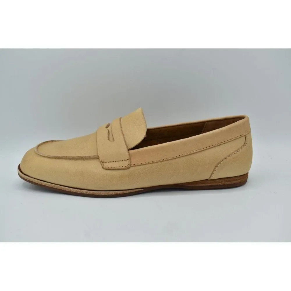 Kork-Ease‎ Womens Size 10 Pisa Natural Full Grain Leather Slip On Penny Loafers